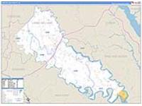 King William, Va Carrier Route Wall Map